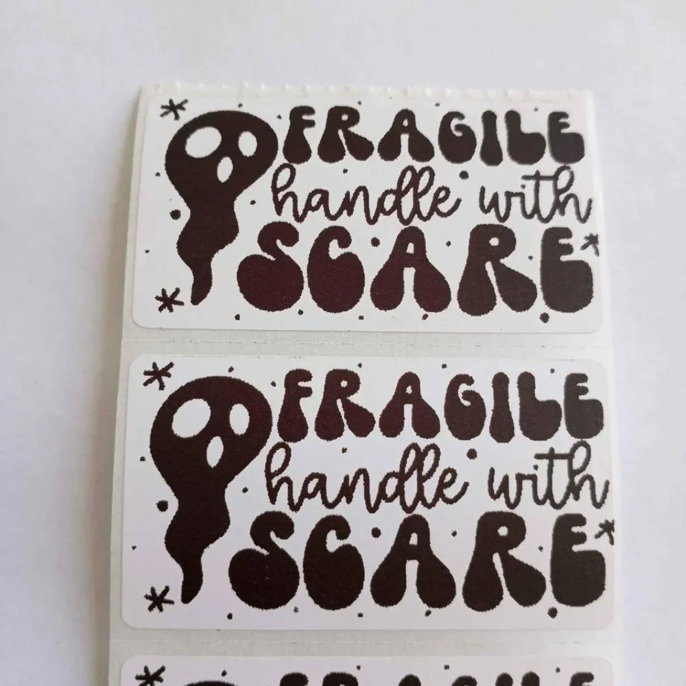 💙100 Halloween Fragile- Shipping Labels Thermal Packaging Stickers 2.25